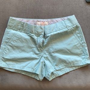J crew chino shorts mint